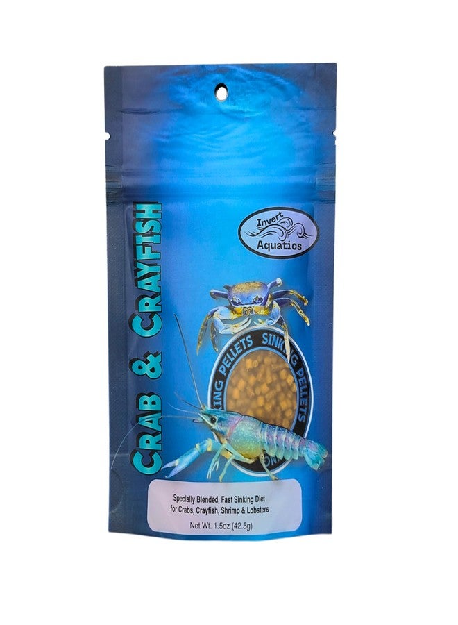 Invert Aquatics Crab & Crayfish Sinking Blended Diet - Aquatic Crab & Shrimp Food (1.5 oz (42.5g)) - Image 1